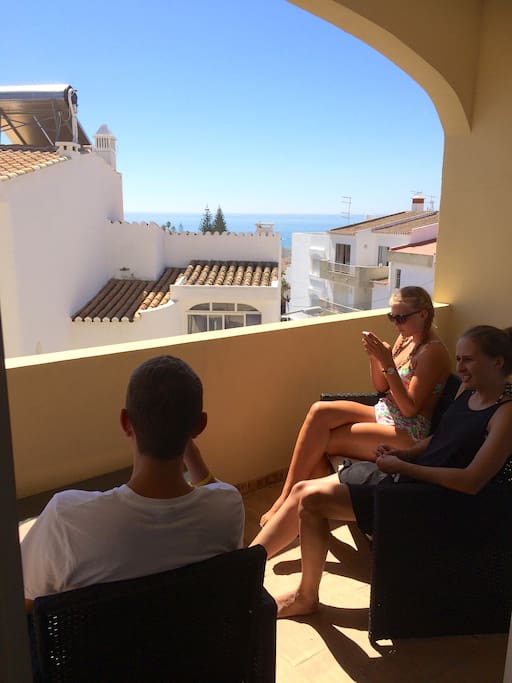 Front balcony with sea view