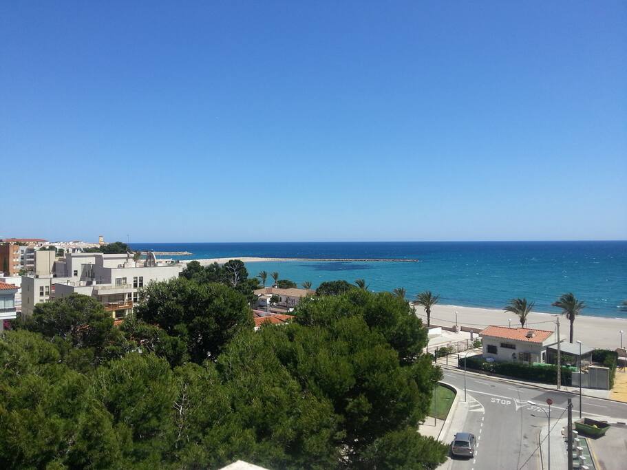 la vue imprenable depuis la terrasse