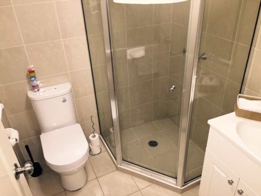 Private bathroom w/ toiletries supplied.