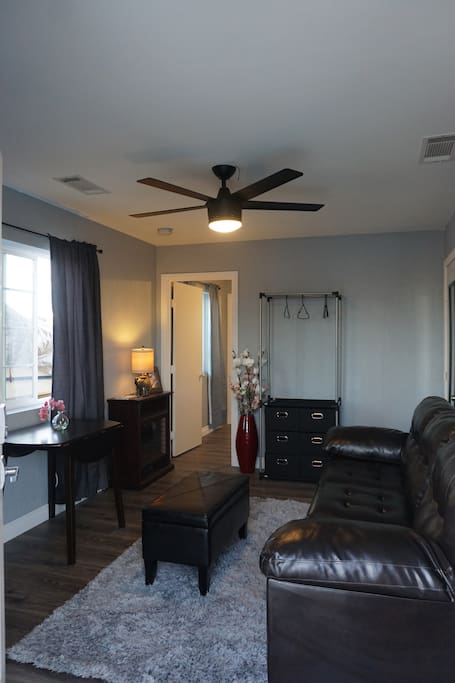 A quaint living room. WiFi works all over property.