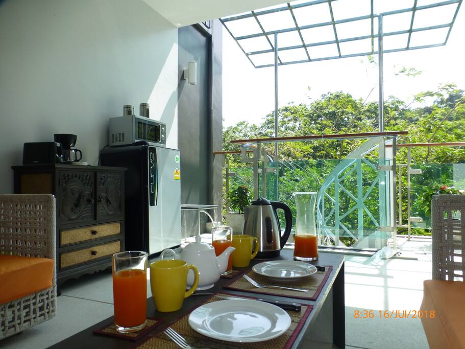 Terrasse privée aménagée