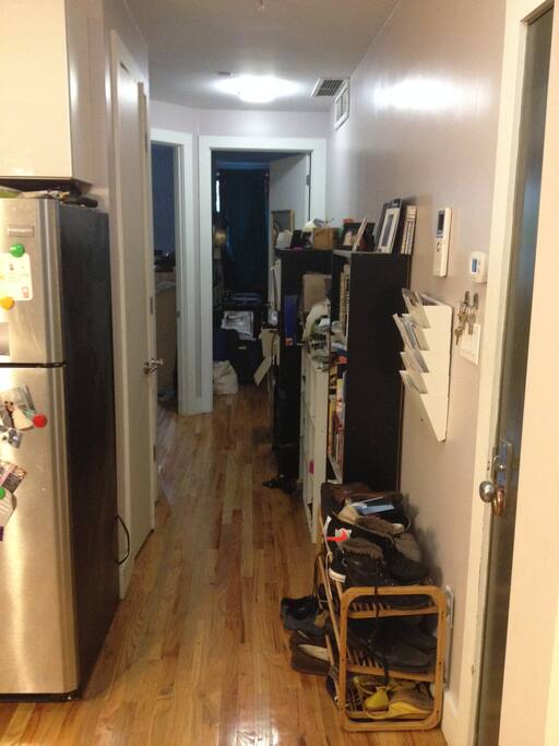 The hallway to the apartment