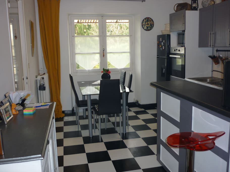 Cuisine ouverte sur salon