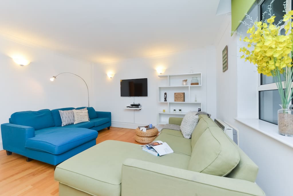 Relax or meditate in the living area