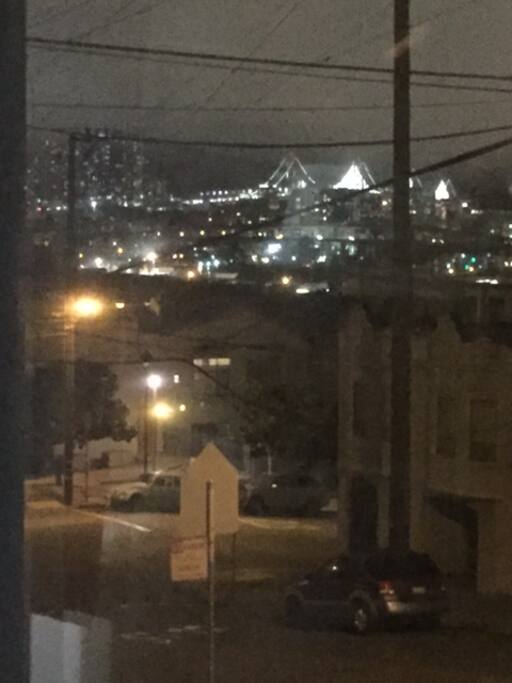 Bay Bridge view from living room