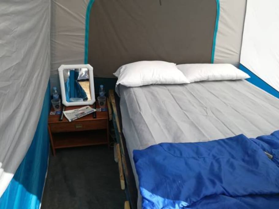 Glamping double setup