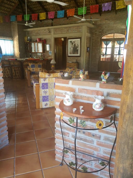 Entrance into casa.