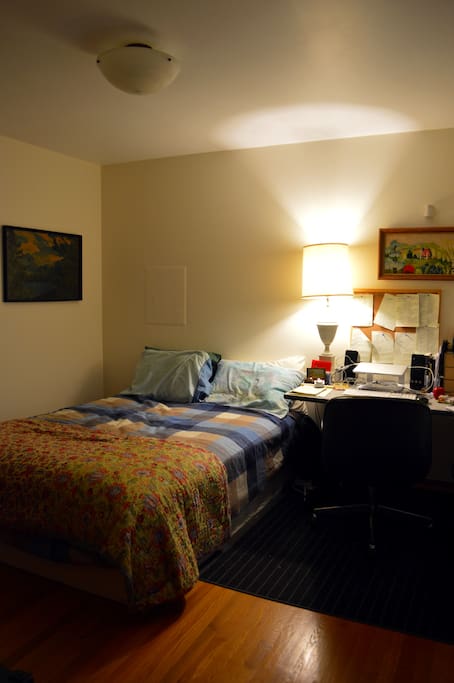 Private Bedroom for Air BnB guest (downstairs) with dresser and desk