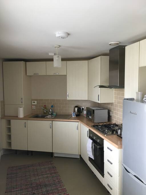 Modern fully equipped kitchen.