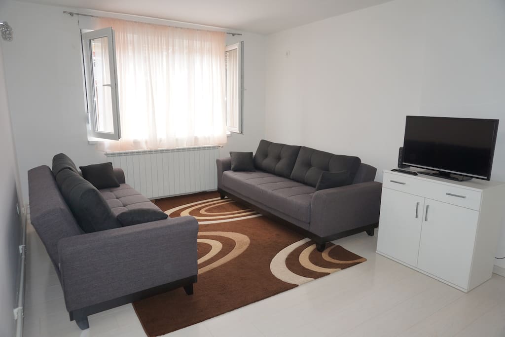 Second room - 2 sofa beds and TV