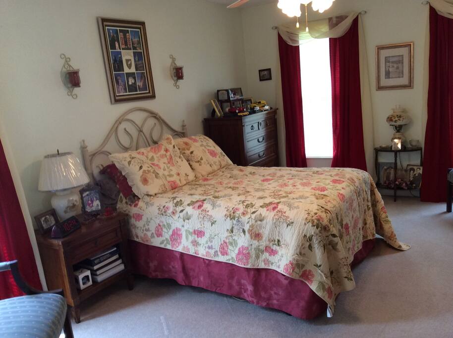 First of two bedrooms on the second floor that sleeps two people.