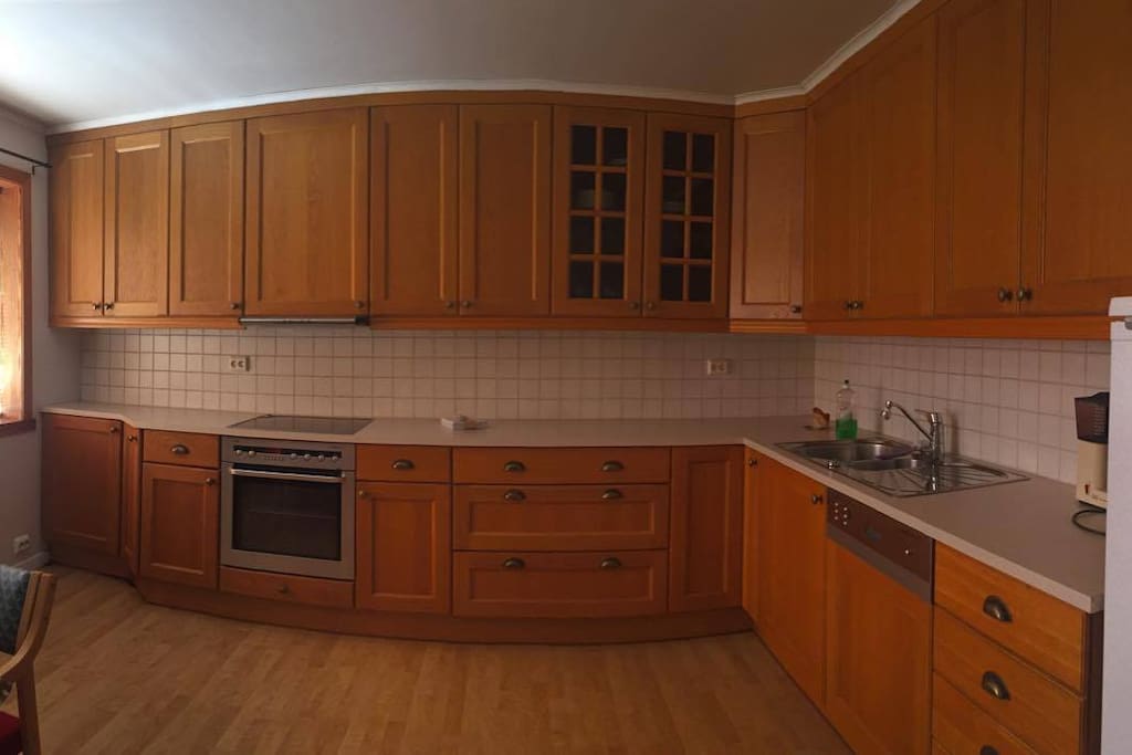 modern kitchen with generous counter space