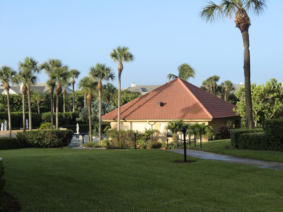 Walkway to Pool Area