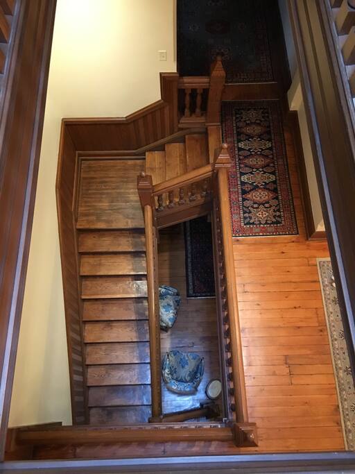 View from third floor looking down