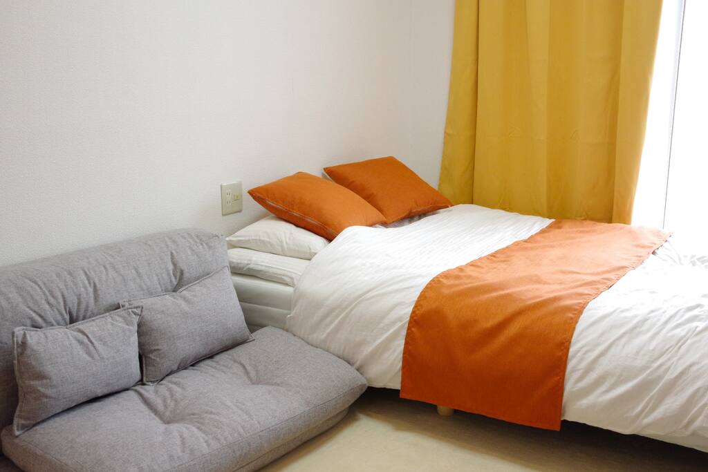 1doublebed、1sofabed