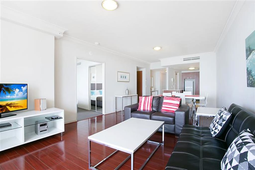 Living, Dining and Kitchen area