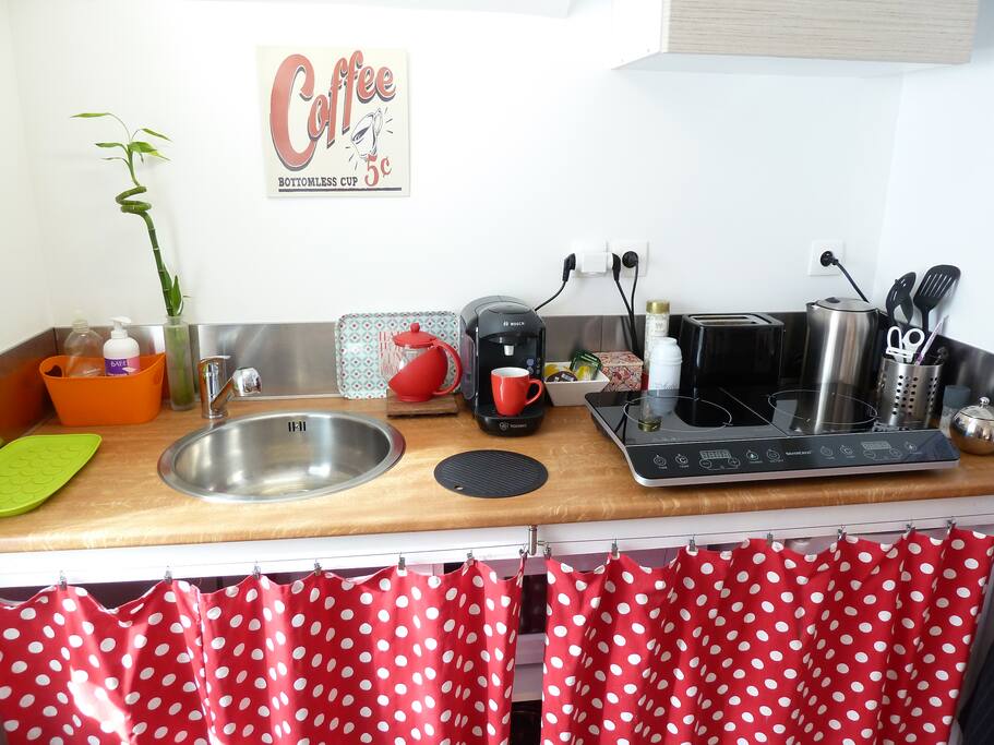 La cuisine entièrement équipée