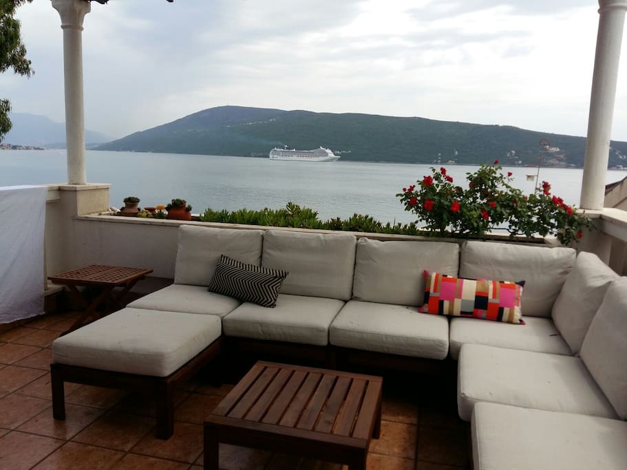 Right at the beachfront!