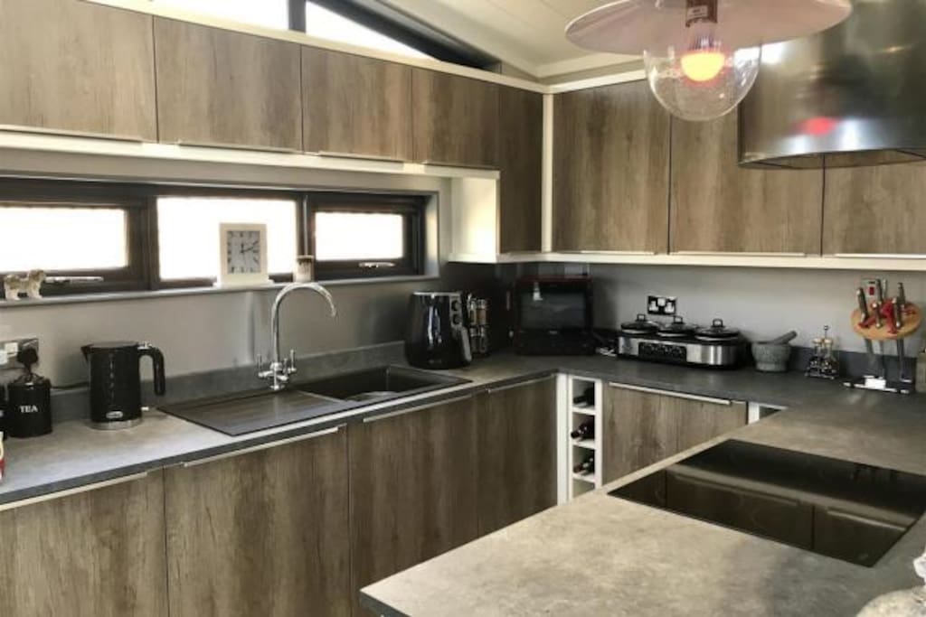 Modern open plan kitchen