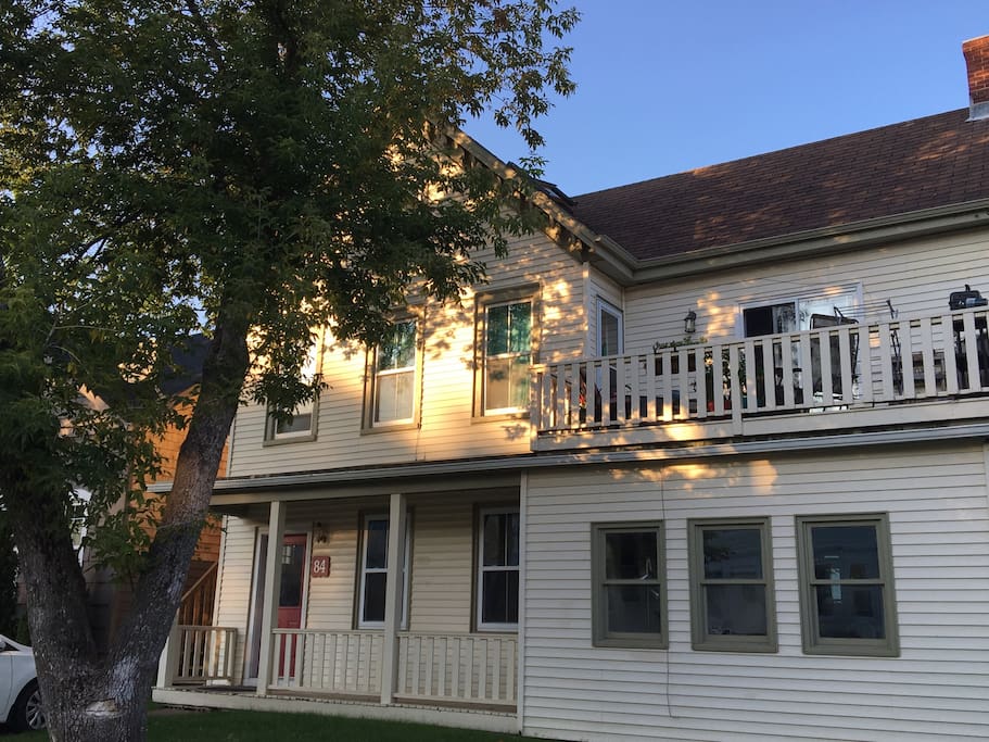 Apartment is located on the 2nd floor of this historic home