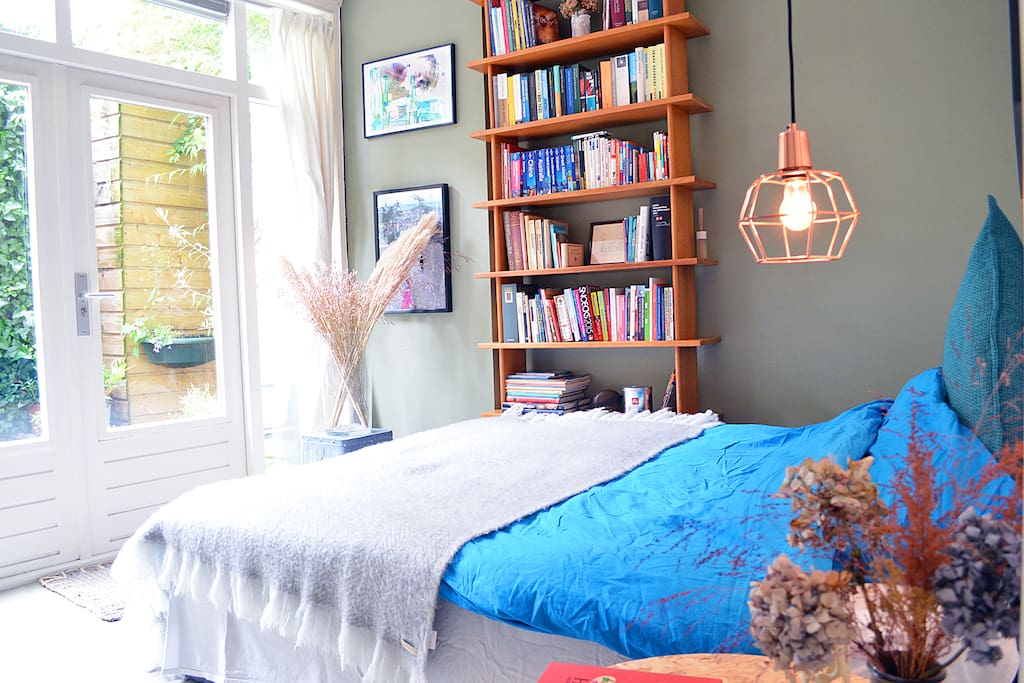 The master bedroom & book cabinet