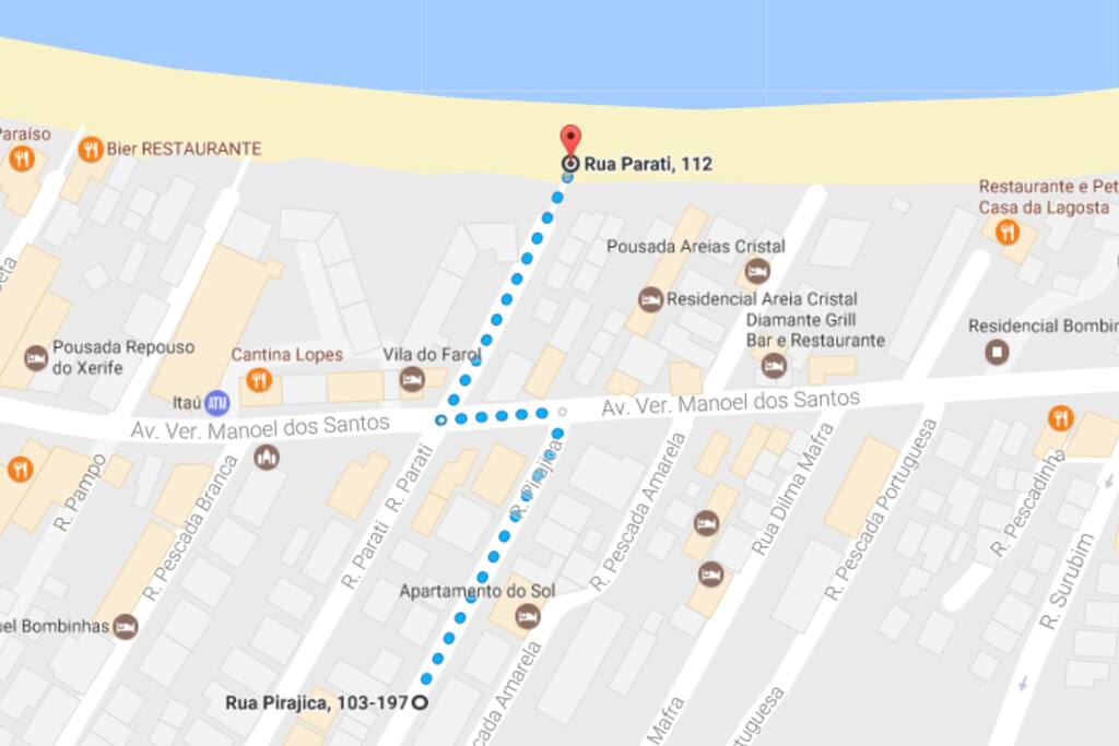 Caminho para praia de bombinhas