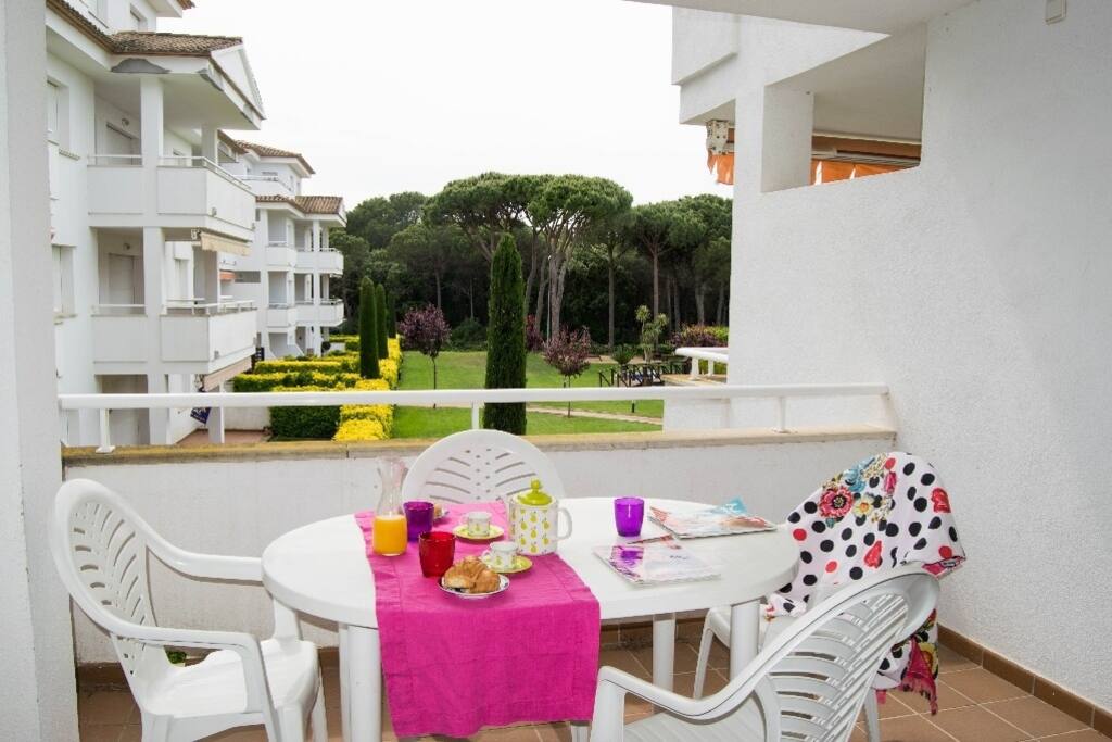 Terraza con vistas a jardin y piscina comunitarios-SA PUNTA COSTA BRAVA