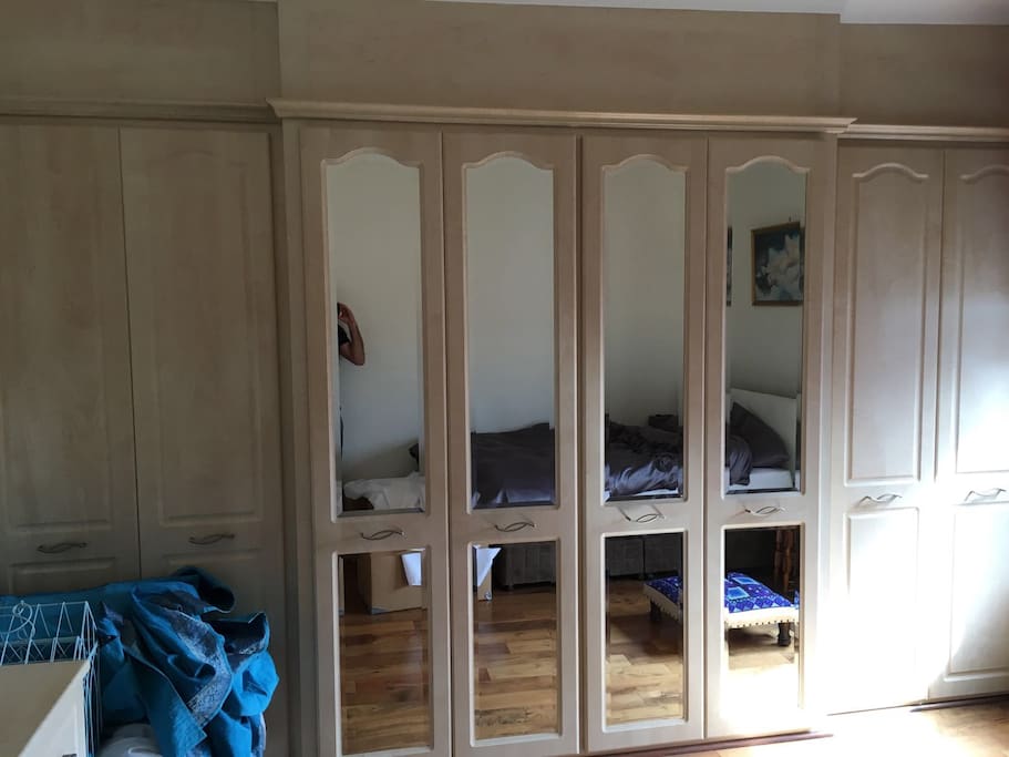 wardrobe and mirror