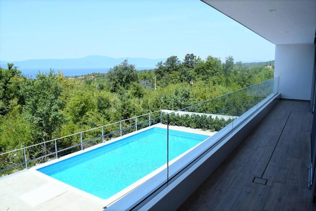 Blick vom Balkon