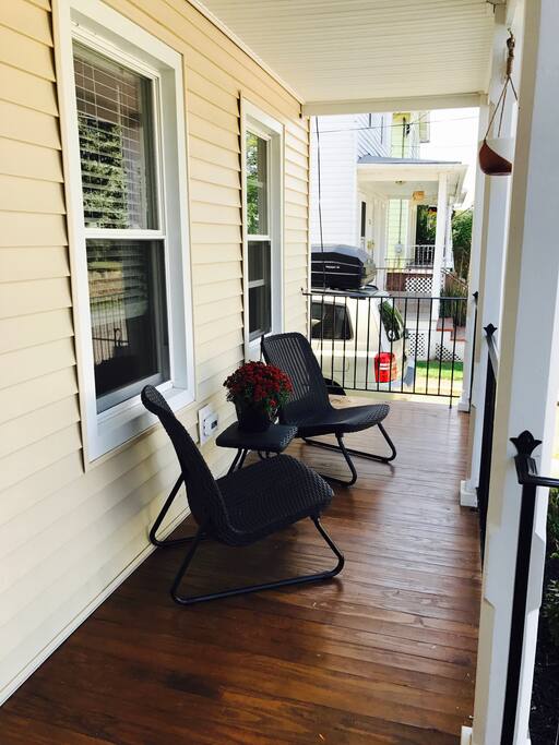 View of front porch