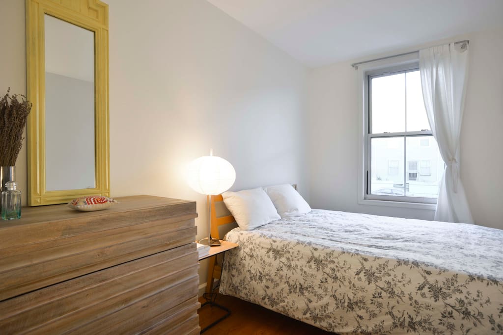 2 drawer dresser with a calming look and feel.