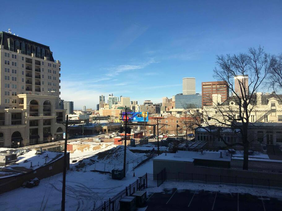 Studio overlooking Downtown Denver
