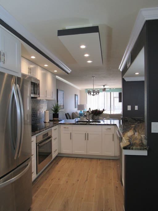 Long view of kitchen