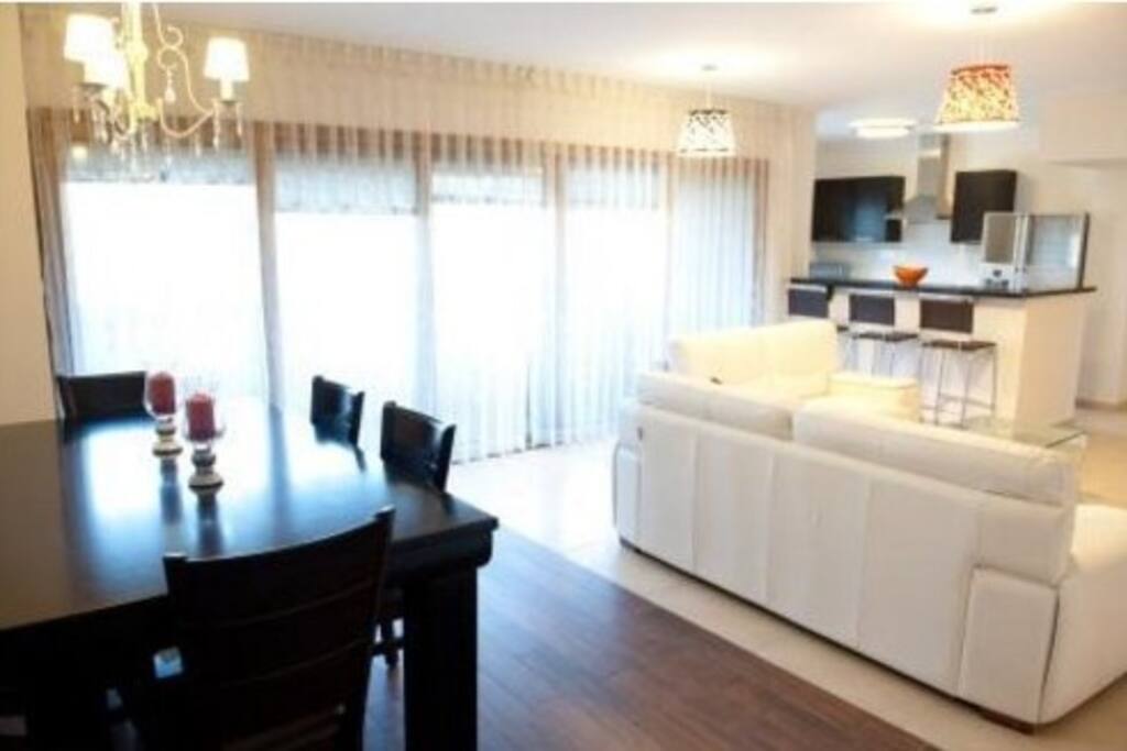 Dining and living area