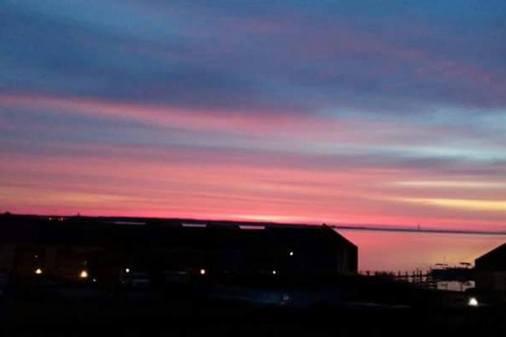 view from my balcony at sunrise