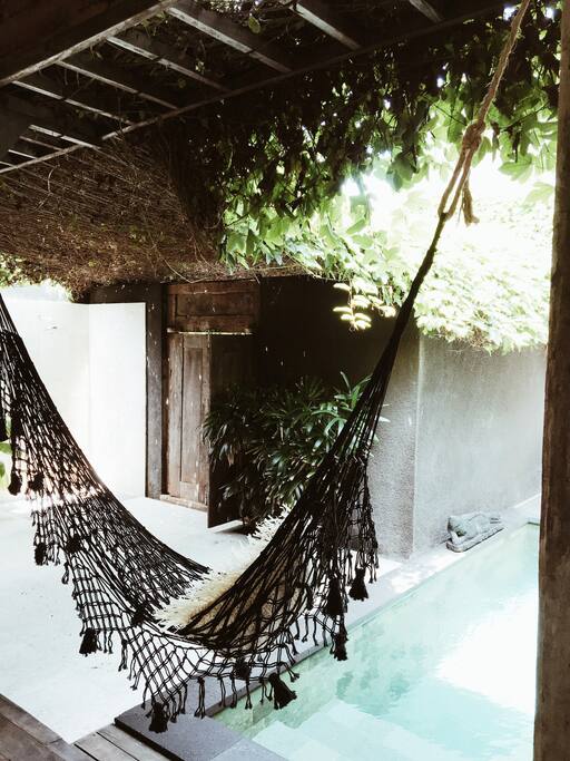 our chill out pool area