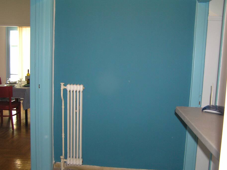 Entrance as you coming in. On the left the living room.