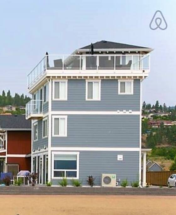 Stay in one of the most unique beachfront properties on lake Okanagan.