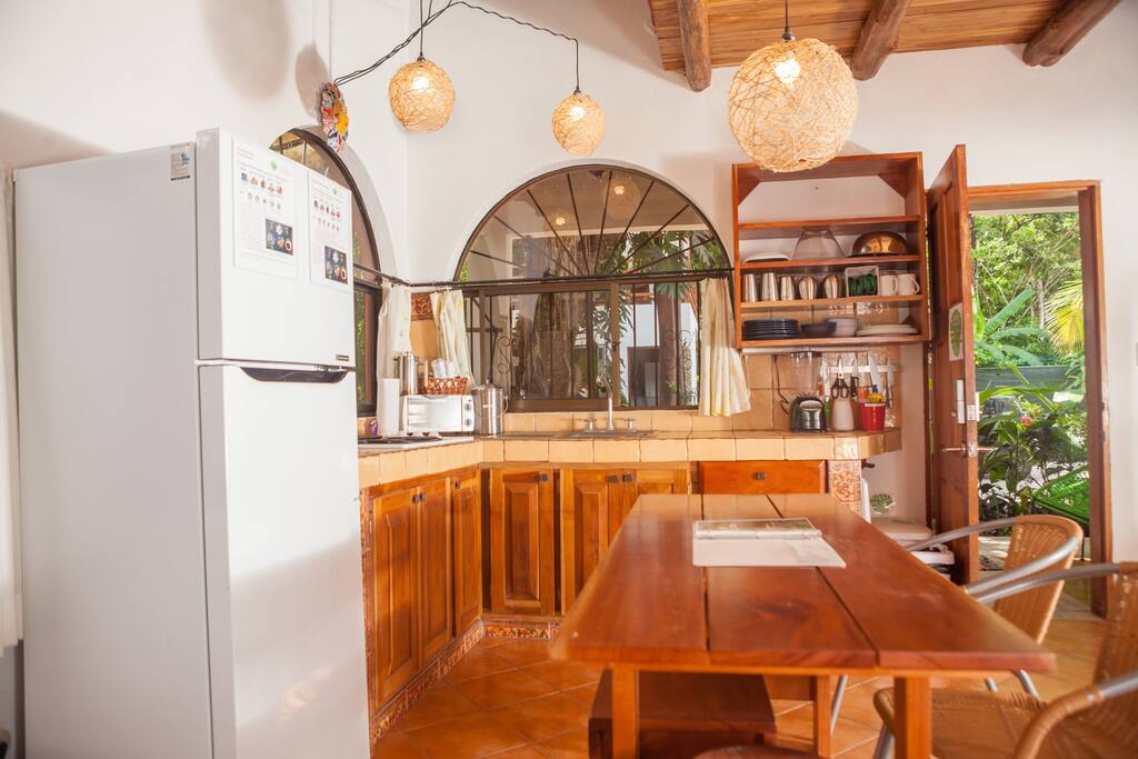 Villa Mar's inviting kitchen will find you whipping up a mango smoothie in no time