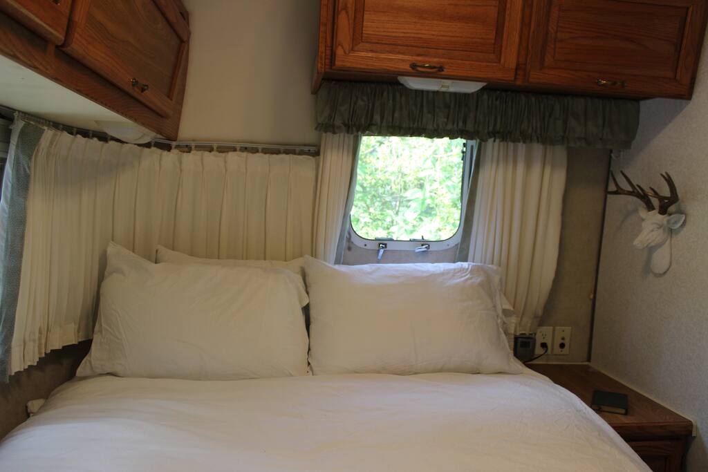 Queen sized bed