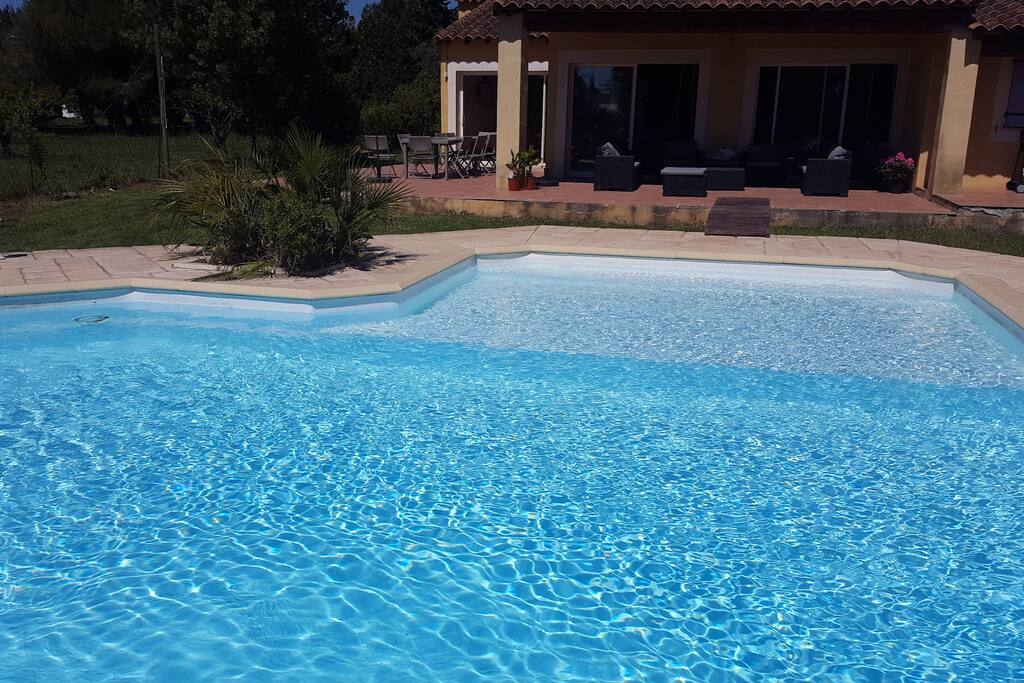 Piscine à sel, avec plage