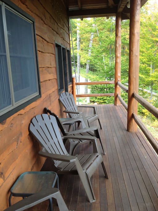 Covered part of front porch