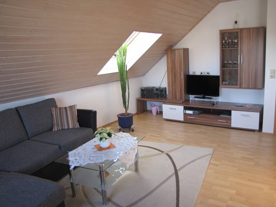 geräumiges Wohnzimmer