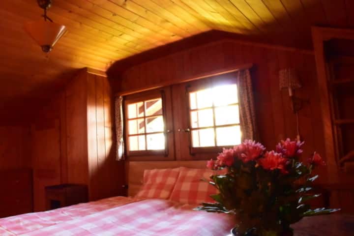 Dormitorio 1: ¡Cama doble debajo del techo!