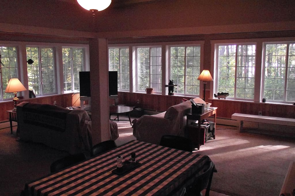 Dining area open to living room