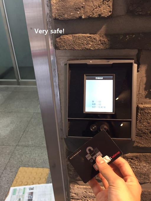 You must hold a smart key to get into building, elevator, and home!