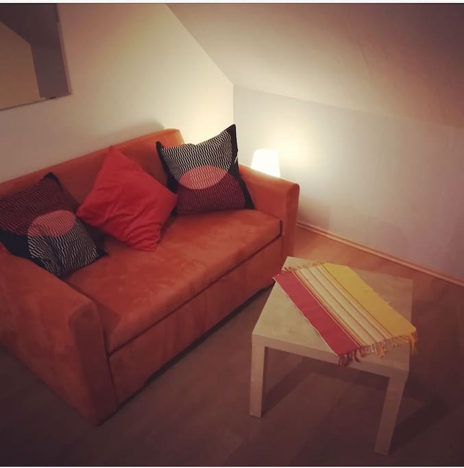 Gästeraum/Arbeitszimmer Schlafsofa
guest room/ office
sleeping sofa