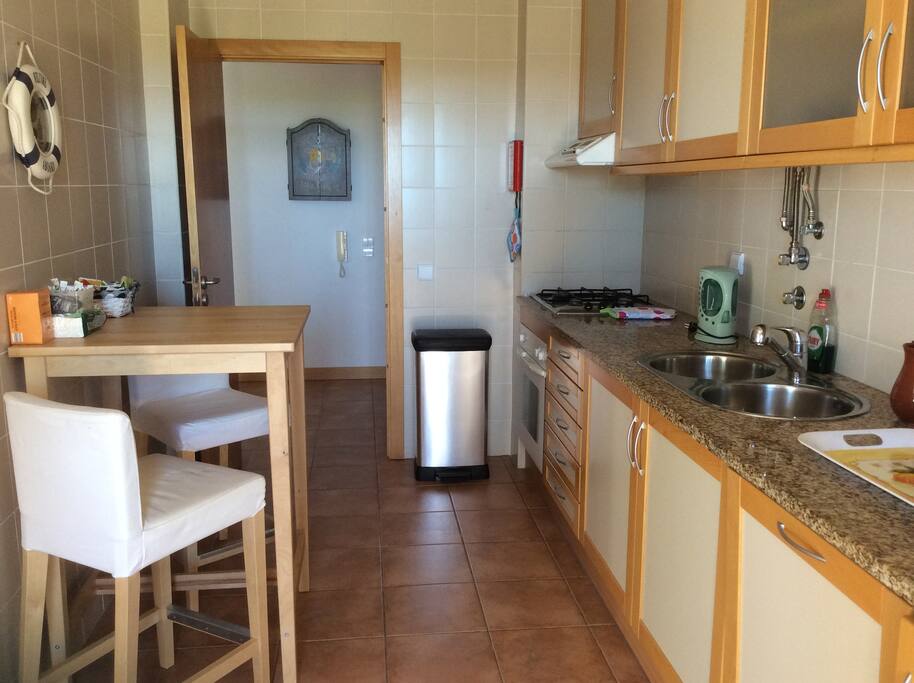 Kitchen with bistro seating