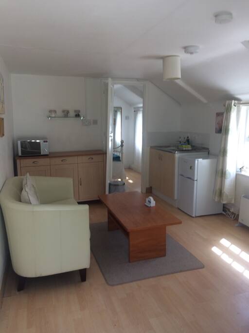 Living room & kitchen area