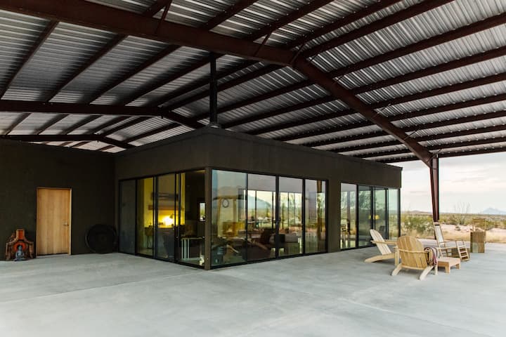 Modern Solar Home South of Marfa